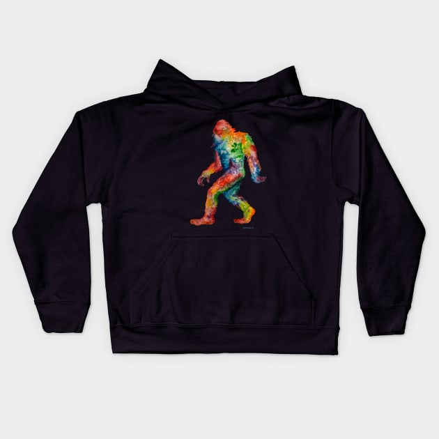 Sasquatch Kids Hoodie by Dave Bartholet Wildlife Art